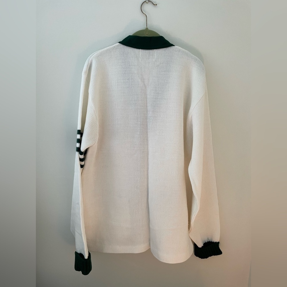 Vintage 60s/70s Bristol Sorority Letterman Cardigan Sweater Alpha Theta Beta 46 - Picture 4 of 8